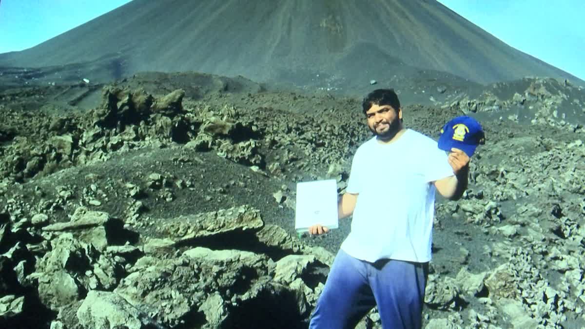 Krishna Teja From Karimnagar Did PHD on Volcano