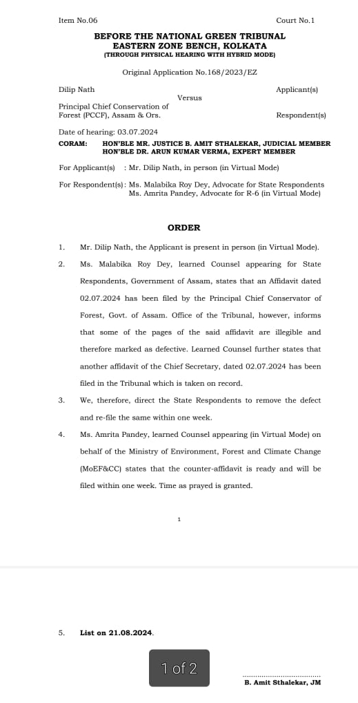 NGT Order to Forest Department