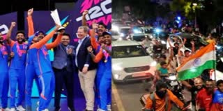Team India Cricketers Road Show in Mumbai