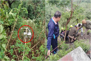 Car fell into ditch in Mussoorie