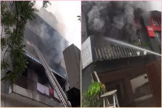 ईस्ट ऑफ कैलाश इलाके के एक मकान में लगी भीषण आग
