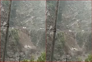 Landslide on Chandigarh Manali NH