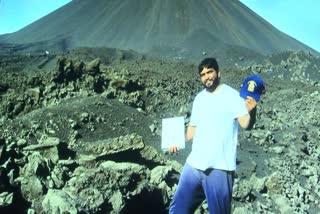 Krishna Teja From Karimnagar Did PHD on Volcano