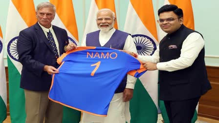 BCCI gives PM Modi a 'NaMo' India jersey