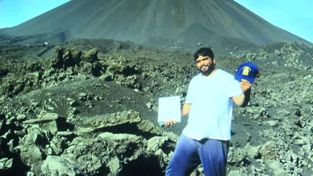 Krishna Teja From Karimnagar Did PHD on Volcano