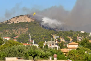 Wildfires Rage Near Athens