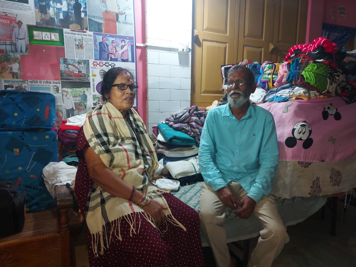 Gagan Bihari with wife Annapurnna