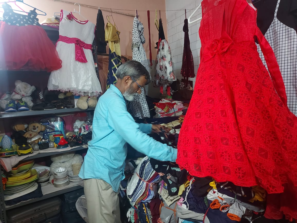 Gagan with his collection
