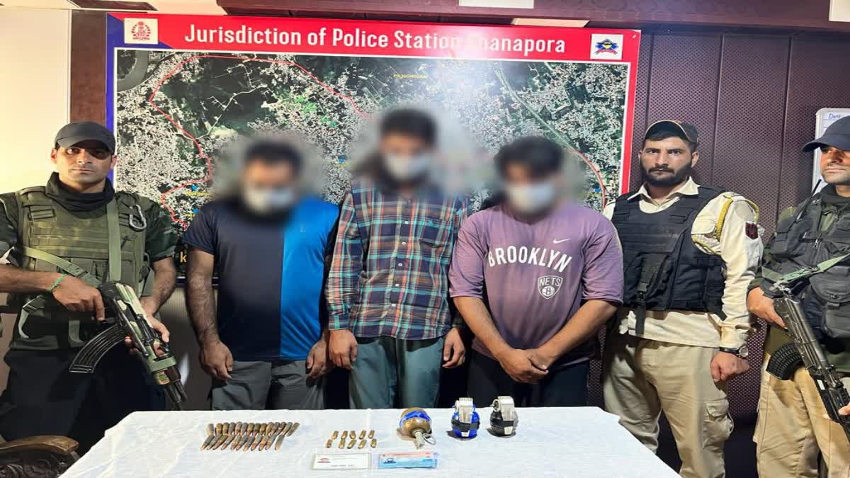 three-let-militant-associates-arrested-in-srinagar-police