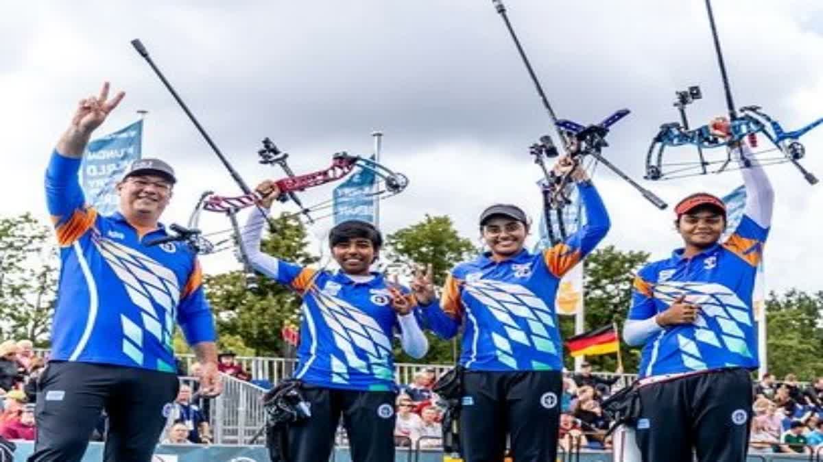 Indian womens compound team