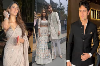 Aaliyah Kashyap, the daughter of director Anurag Kashyap, and her fiance Shane Gregoire hosted a lavish engagement party that saw the presence of numerous celebrities. Among the notable guests, there was a slew of star kids who attended Aaliyah and Shane's engagement ceremony in Mumbai on Thursday night.