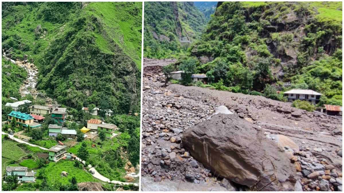 Samej village before and after Himachal flood