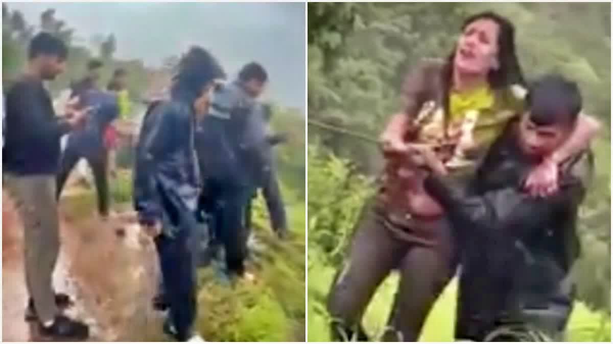 BORNE GHAT INCIDENT  SATARA SELFIE ACCIDENT  SELFIE RESCUE TEAM  GIRL FELL IN GORGE