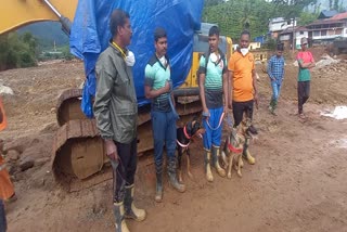 WAYANAD LANDSLIDE  WAYANAD LANDSLIDE UPDATES  SNIFER DOGS IN WAYANAD RESCUE TEAM  RESCUE OPERATION IN WAYANAD