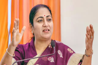 Delhi Chief Minister Rekha Gupta addresses the gathering during the inauguration of the SSB Multi-Specialty Hospital equipped with modern facilities, at Kailash Colony, in New Delhi on Sunday, August 3, 2025.