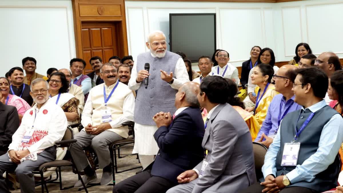 PM Modi with National Teacher Award winners