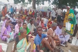 leprosy patients protest