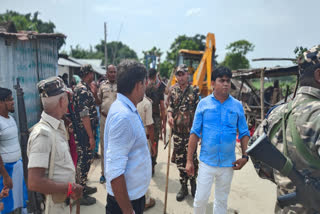 भारत नेपाल के नो मेंस लैंड को कराया गया अतिक्रमण मुक्त