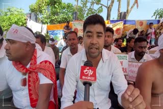 Protest at chachal