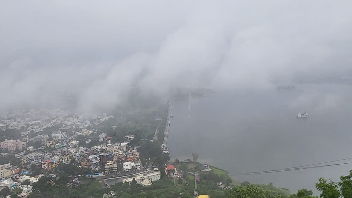 Heavy rain in Udaipur