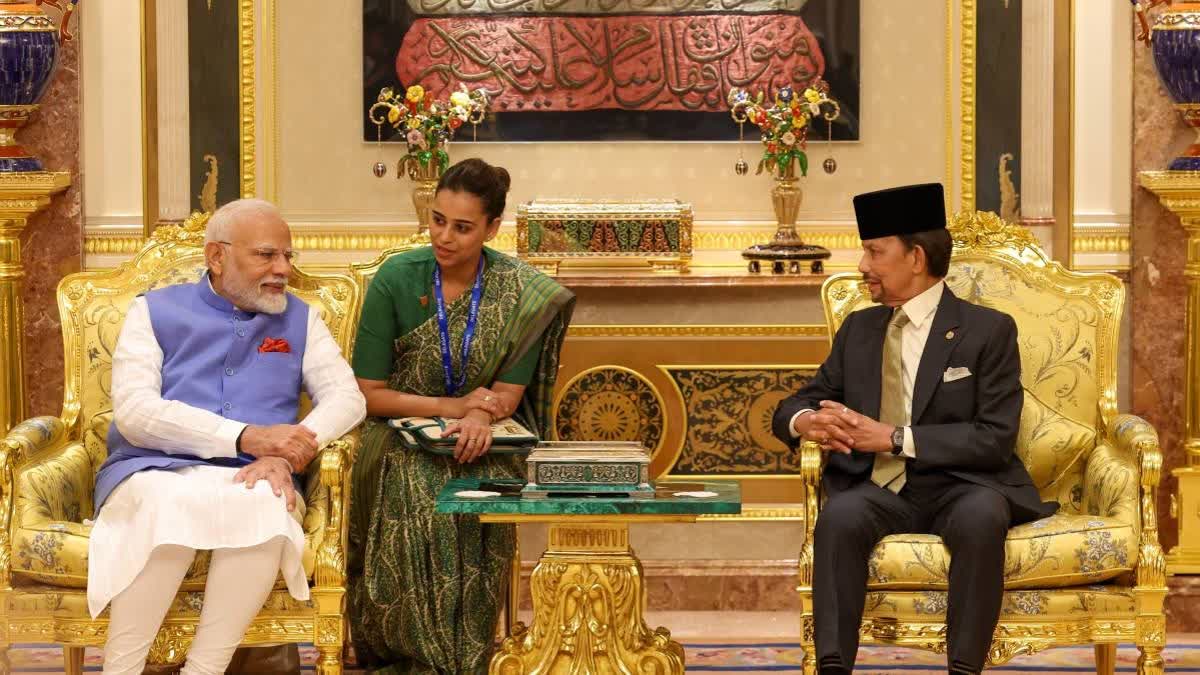 BRUNEI SULTAN PM MODI MEETING  BRUNEI SULTAN HASSANAL BOLKIAH  ബ്രൂണെയ് സുൽത്താന്‍ ആഡംബര ജീവിതം  ബ്രൂണെയ് സുൽത്താൻ ഗിന്നസ്റെക്കോർഡ്‌