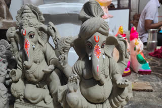 Ram Kishore's ancestors made idols from clay. As time passed by, the demand for making eco-friendly idols increased gradually.