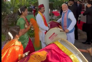 PM Modi Tries His Hand On Dhol In Singapore