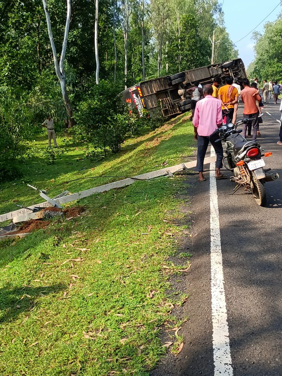 Bus Overturned Forest