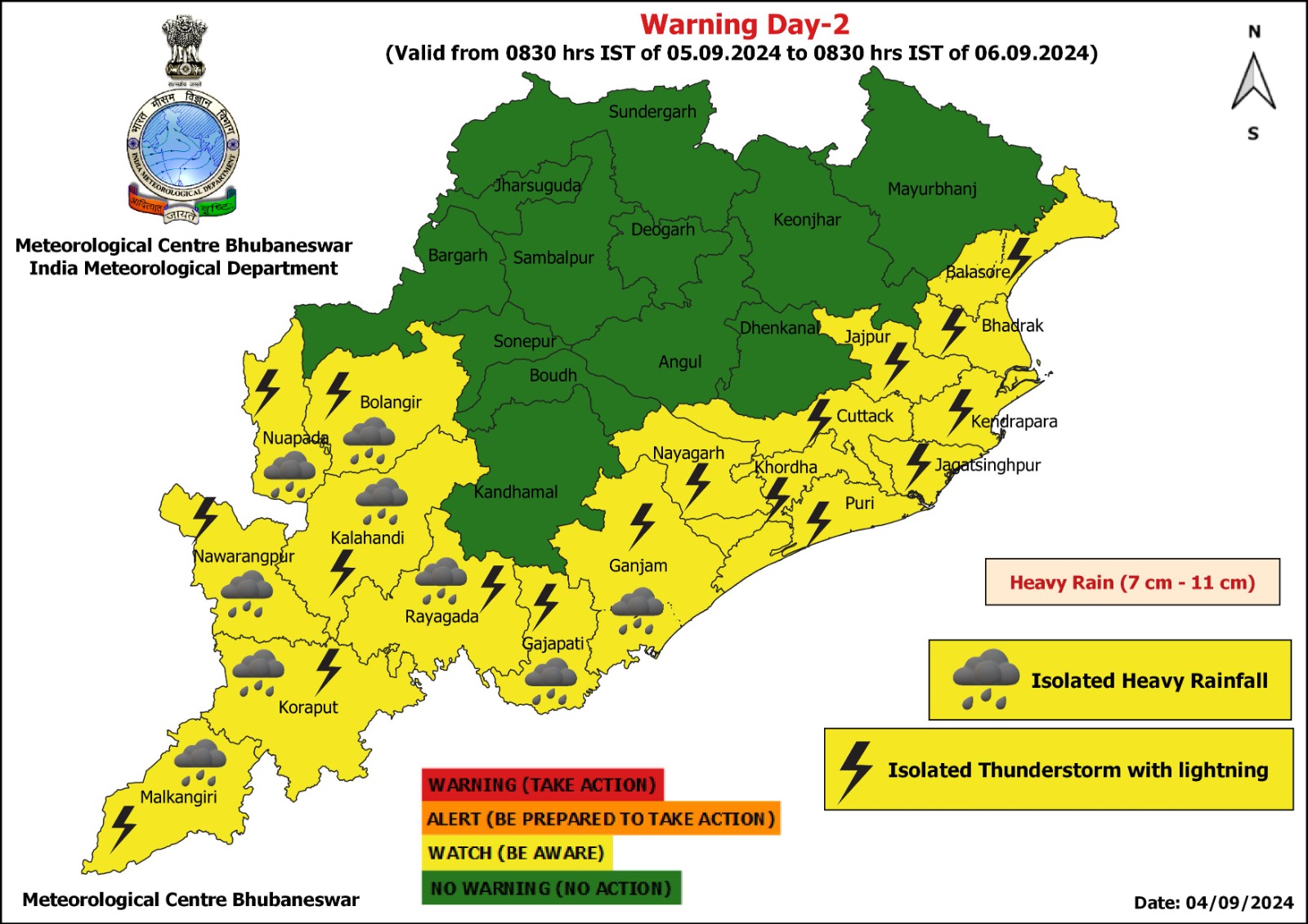 Odisha Heavy Rain Alert: