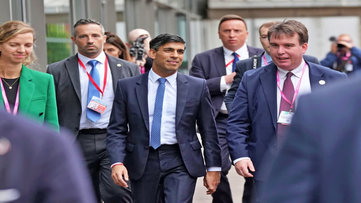 UK Prime Minister Rishi Sunak rallies his Conservatives by saying he's ready to take tough decisions