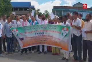 Congress Protest at Khowang