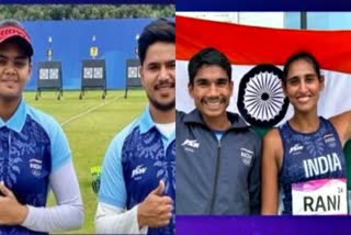 Asian Games 2023 India Win Gold In Archery  Asian Games 2023  Asian Games 2023 india medals  Asian Games 2023 latest news  Asian Games 2023 india  എഷ്യന്‍ ഗെയിംസ്  എഷ്യന്‍ ഗെയിംസ് അമ്പെയ്‌ത്ത്  അമ്പെയ്‌ത്തില്‍ ഇന്ത്യയ്‌ക്ക് സ്വര്‍ണം  നടത്തത്തില്‍ വെങ്കലം