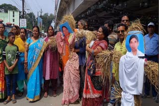 ବିଧାୟକ ଅରୁଣ ସାହୁ ଓ ବାଚସ୍ପତିଙ୍କ କୁଶ ପୁତ୍ତଳିକା ଦାହ କଲା ବିଜେପି