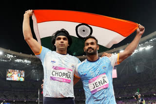 Asian Games: Double delight for India in Javelin throw as Neeraj bags gold while Kishore Jena clinches silver (AP)