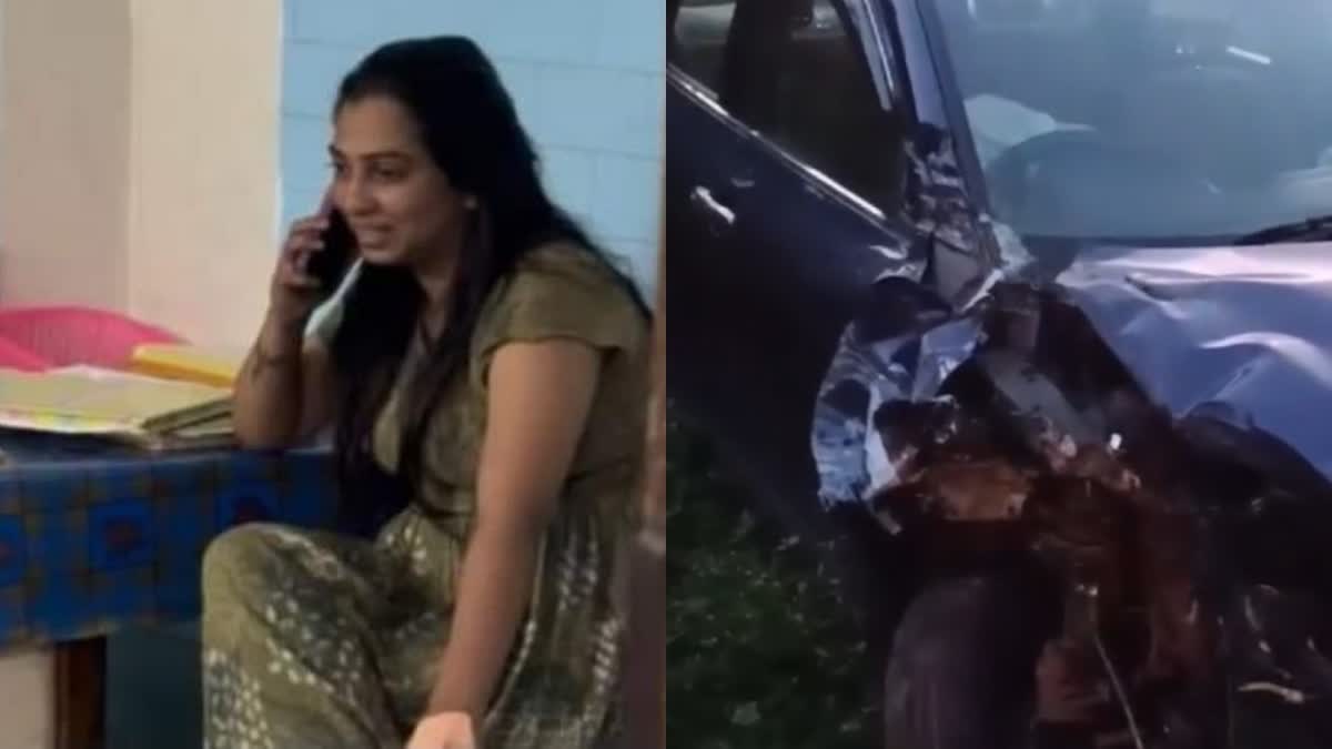 ACTRESS CAR ACCIDENT  ACTRESS DRUNK DRIVING ACCIDENT  മദ്യലഹരിയില്‍ കാറോടിച്ച് നടി  സീരിയൽ നടി കാര്‍ അപകടം