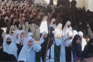 Conducting the annual conference of the girls' department of Darul Uloom Noorul Islam tral