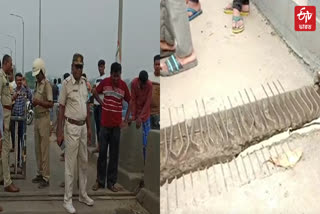 Cracks on Nabadwip Bridge