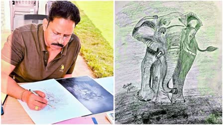 Wanaparthy SP Giridhar Excels In painting