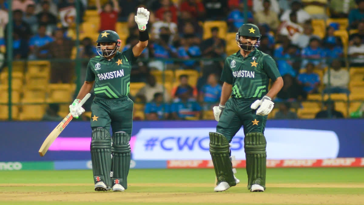 New Zealand posted a huge total in the World Cup fixture against Pakistan at M Chinnaswamy Stadium riding on Rachin Ravindra's century and Kane Williamson's 95 in the World Cup league stage game.