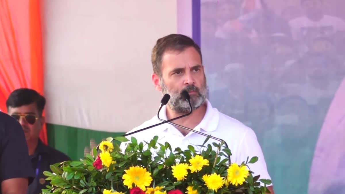 Rahul Gandhi targets PM Modi in Kharsia