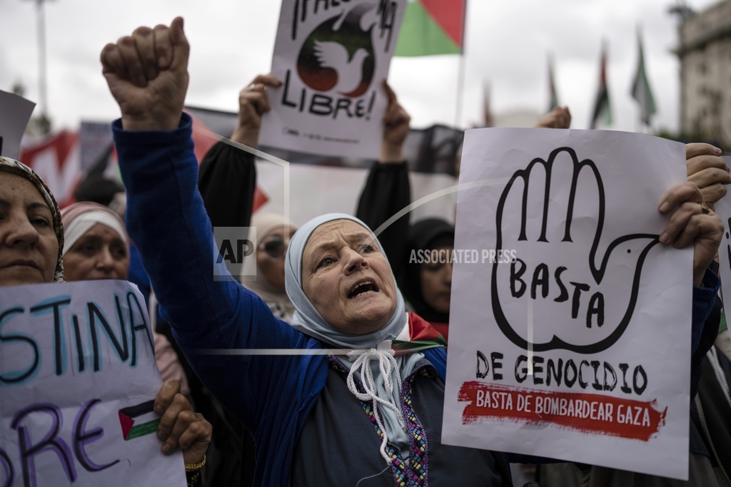 Demonstration in Buenos Aires, Argentina