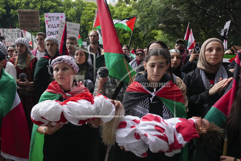 pro-Palestinian rally in Sydney, Australia