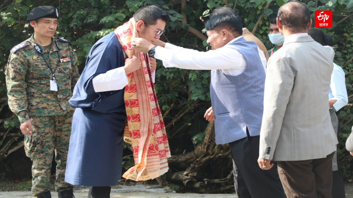 Minister Atul Bora welcomed the King of Bhutan