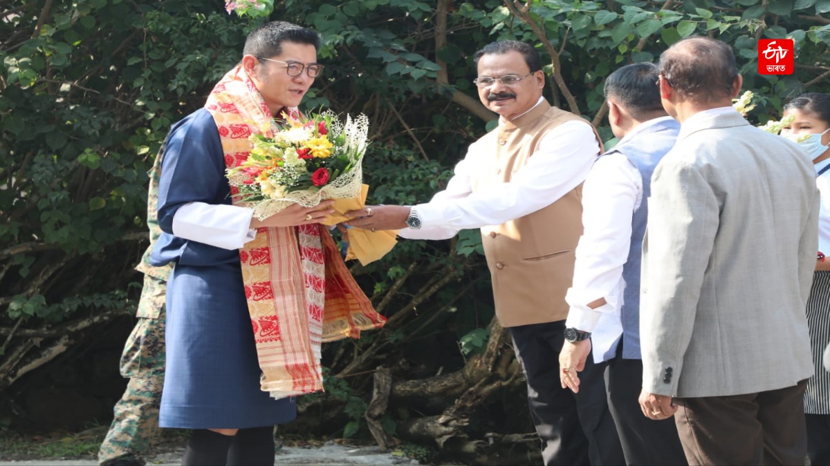 Minister Chandra Mohan Patowary welcomed the King of Bhutan