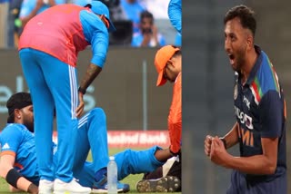 Injured Hardik Pandya ruled out of World Cup  pacer Prasidh Krishna replaces him in India squad  ICC Cricket World Cup 2023  ವಿಶ್ವಕಪ್​ನಿಂದ ಹೊರ ಬಿದ್ದ ಹಾರ್ದಿಕ್​ ಪಾಂಡ್ಯ  ಆಲ್​ರೌಂಡರ್​ ಜಾಗದಲ್ಲಿ ಕನ್ನಡಿಗನಿಗೆ ಸ್ಥಾನ  ಗಾಯಾಳು ಹಾರ್ದಿಕ್ ಪಾಂಡ್ಯ ವಿಶ್ವಕಪ್‌ನಿಂದ ಹೊರ  ಬದಲಿಗೆ ಕನ್ನಡಿಗ ಪ್ರಸಿದ್ಧ್ ಕೃಷ್ಣ ಭಾರತ ತಂಡದಲ್ಲಿ ಸ್ಥಾನ  ಟೀಂ ಇಂಡಿಯಾದ ಸ್ಟಾರ್ ಆಲ್‌ರೌಂಡರ್ ಹಾರ್ದಿಕ್ ಪಾಂಡ್ಯ  ಐಸಿಸಿ ಕ್ರಿಕೆಟ್ ವಿಶ್ವಕಪ್‌ನಲ್ಲಿ ರೋಹಿತ್​ ಬಳಗ  ಟೀಮ್ ಇಂಡಿಯಾದ ಕೊನೆಯ ಲೀಗ್ ಪಂದ್ಯ  ಫೈನಲ್‌ಗೂ ಮೊದಲು ಹಾರ್ದಿಕ್ ಫಿಟ್  ವಿಶ್ವಕಪ್ 2023 ರಲ್ಲಿ ಟೀಮ್ ಇಂಡಿಯಾ