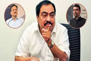 Eknath Khadse has criticized Devendra Fadnavis and Girish Mahajan over the issue of Maratha reservation