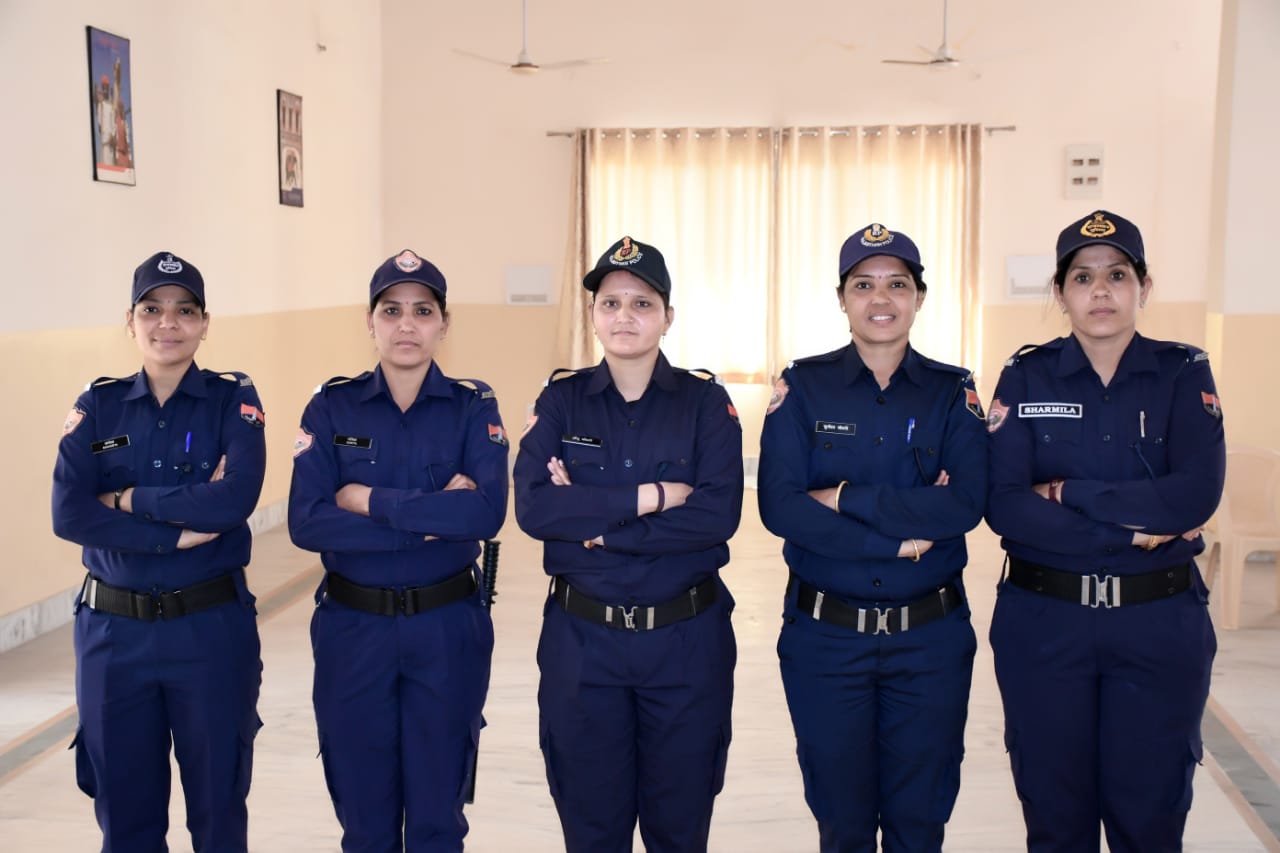 Nirbhaya squad in blue uniform