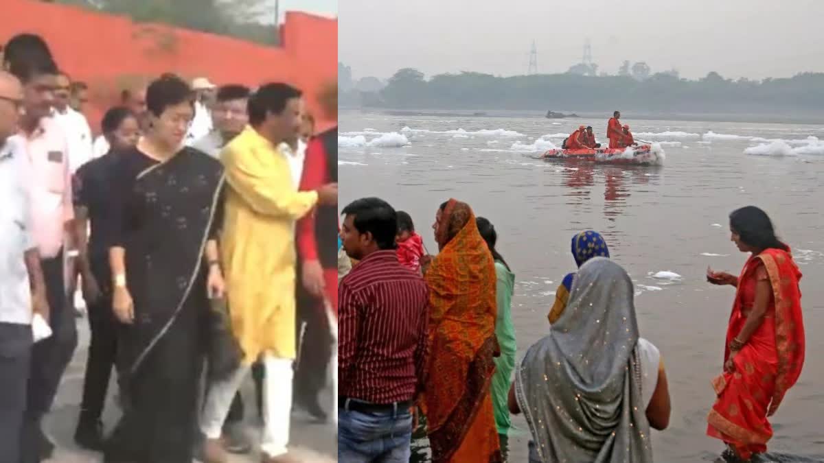 Delhi CM Atishi visits ITO ghat to review preparations for Chhath Puja