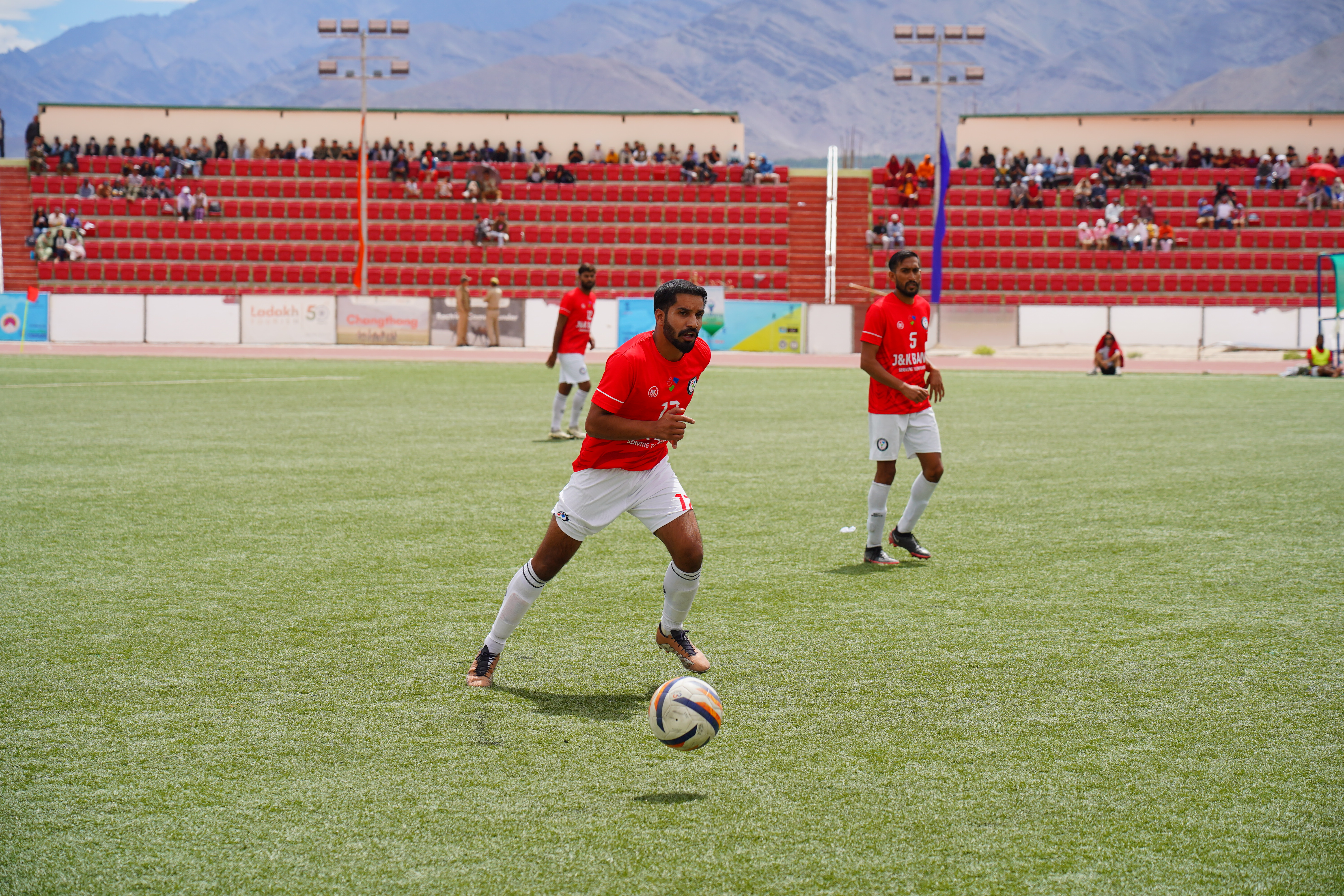 The new astroturf open stadiums in Leh and Kargil are more than just patches of green; they are beacons of hope and opportunity for local athletes. Today, these stadiums are reshaping the sporting landscape, providing a platform for young talent to thrive. Two astroturf stadiums of international standards-one at Leh at an altitude of 11,500 feet and the second at Kargil, at an altitude of 9000 feet-are catering to athletes.