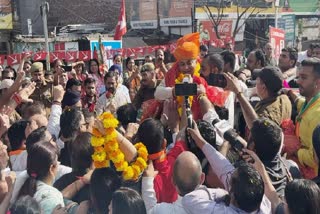 BJP’s New J&K Chief Sat Sharma Gets Grand Welcome In Jammu